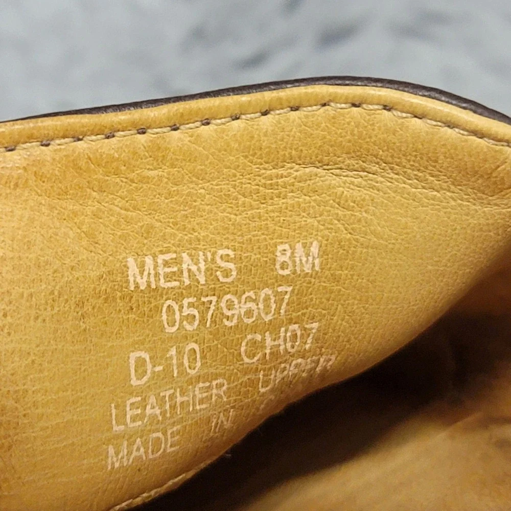 Sperry Top-Sider Gold Cup Shoes Mens 8 Brown Leather Boat Loafers Slip On